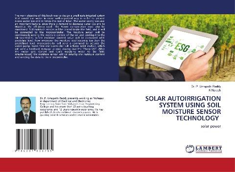 SOLAR AUTOIRRIGATION SYSTEM USING SOIL MOISTURE SENSOR TECHNOLOGY