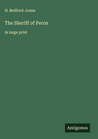 The Sheriff of Pecos