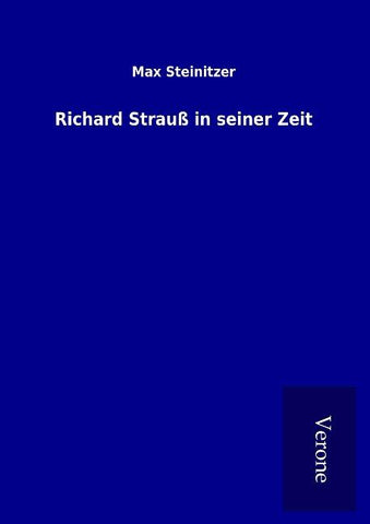 Richard Strauß in seiner Zeit