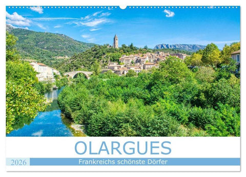 Frankreichs schönste Dörfer - Olargues (Wandkalender 2026 DIN A2 quer), CALVENDO Monatskalender