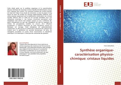 Synthèse organique-caractérisation physico-chimique: cristaux liquides