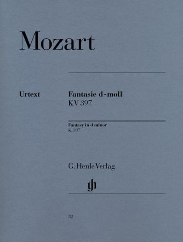 Wolfgang Amadeus Mozart - Fantasie d-moll KV 397 (385g)