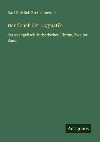 Handbuch der Dogmatik