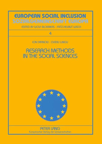 Research Methods in the Social Sciences / Metode de cercetare în ¿tiin¿ele sociale