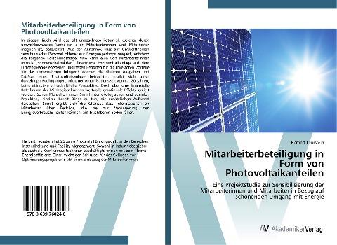 Mitarbeiterbeteiligung in Form von Photovoltaikanteilen