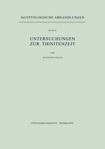 Untersuchungen zur Thinitenzeit