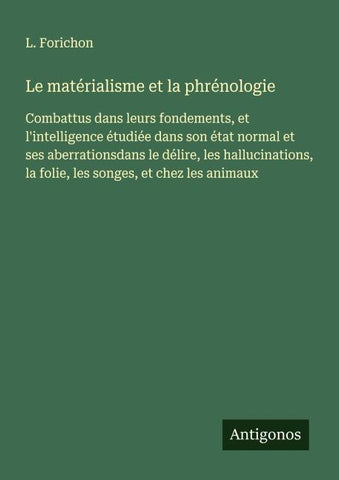 Le matérialisme et la phrénologie