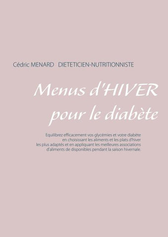 Menus d'hiver pour le diabète
