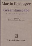 Hölderlins Hymne "Der Ister" (Sommersemester 1942)