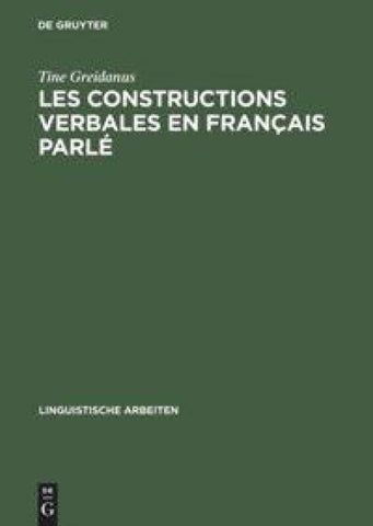 Les constructions verbales en français parlé