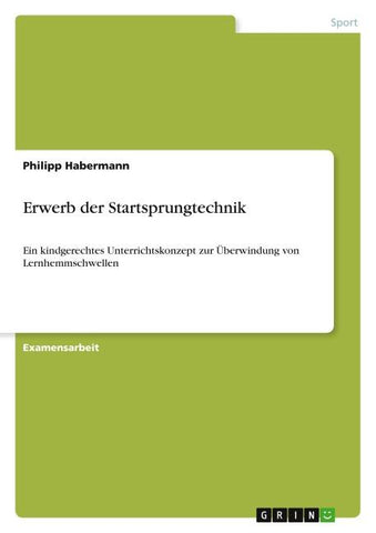 Erwerb der Startsprungtechnik
