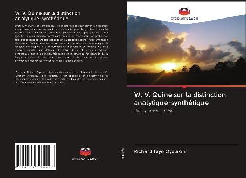 W. V. Quine sur la distinction analytique-synthétique