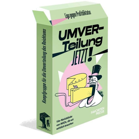 Notizblock-Set – Umverteilung jetzt