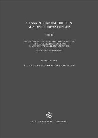 Sanskrithandschriften aus den Turfanfunden