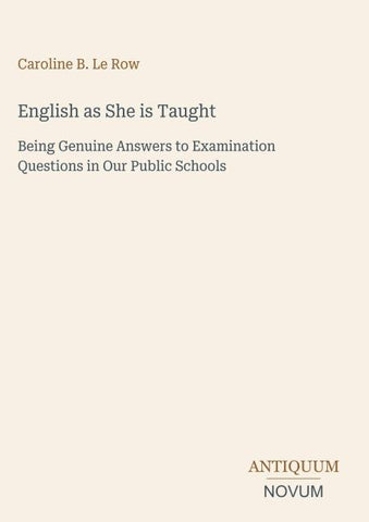 English as She is Taught