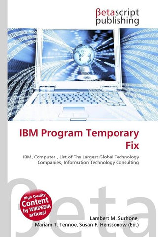IBM Program Temporary Fix