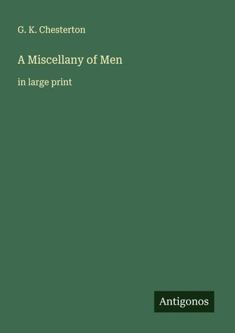 A Miscellany of Men