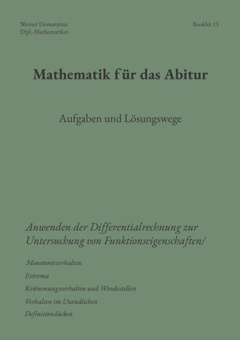 Mathematik für das Abitur