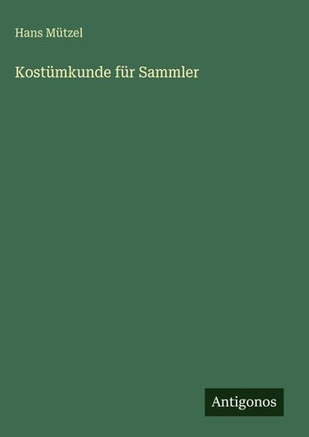 Kostümkunde für Sammler
