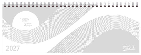 Tischkalender quer Professional Colourlux 2027 weiß