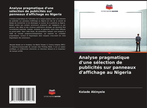 Analyse pragmatique d'une sélection de publicités sur panneaux d'affichage au Nigeria