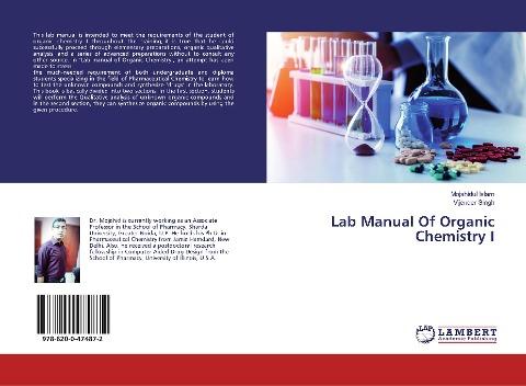 Lab Manual Of Organic Chemistry I