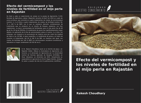 Efecto del vermicompost y los niveles de fertilidad en el mijo perla en Rajastán