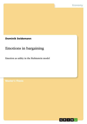 Emotions in bargaining