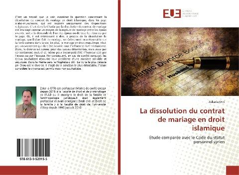 La dissolution du contrat de mariage en droit islamique