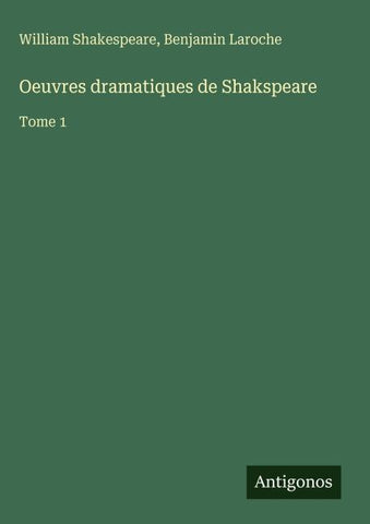 Oeuvres dramatiques de Shakspeare