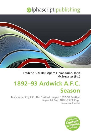 1892-93 Ardwick A.F.C. Season