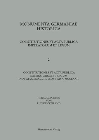 Constitutiones et acta publica imperatorum et regum (1198-1272)