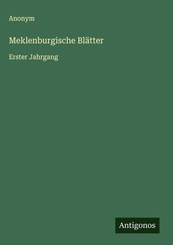 Meklenburgische Blätter