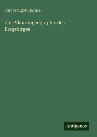 Zur Pflanzengeographie des Erzgebirges