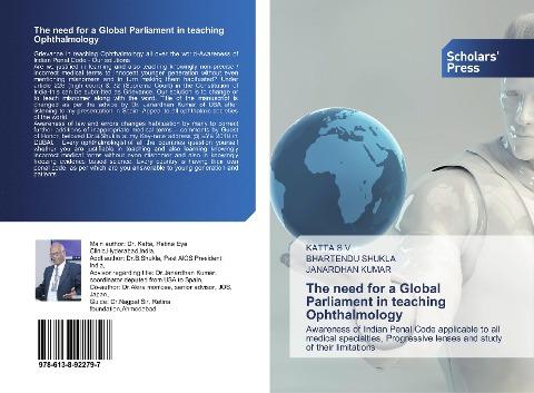 The need for a Global Parliament in teaching Ophthalmology