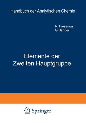 Elemente der Ƶweiten Hauptgruppe