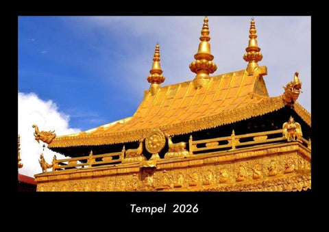 Tempel  2026 Fotokalender DIN A3