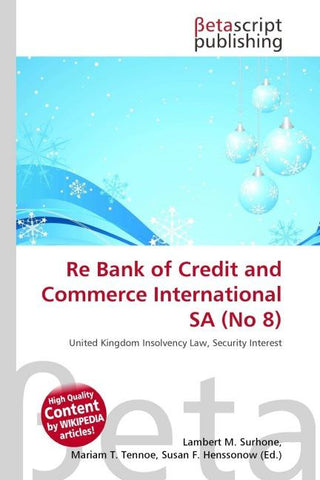 Re Bank of Credit and Commerce International SA (No 8)