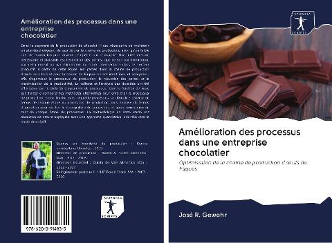 Amélioration des processus dans une entreprise chocolatier