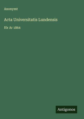 Acta Universitatis Lundensis