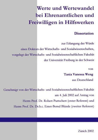 Werte und Wertewandel bei Ehrenamtlichen und Freiwilligen in Hilfswerken