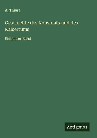 Geschichte des Konsulats und des Kaisertums
