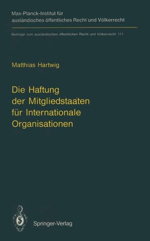 Die Haftung der Mitgliedstaaten für Internationale Organisationen