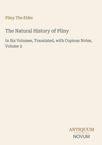 The Natural History of Pliny