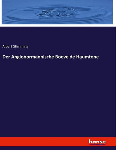 Der Anglonormannische Boeve de Haumtone