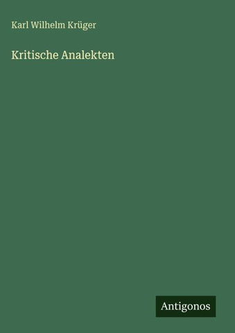 Kritische Analekten