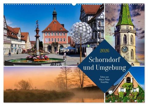 Schorndorf und Umgebung (Wandkalender 2026 DIN A2 quer), CALVENDO Monatskalender