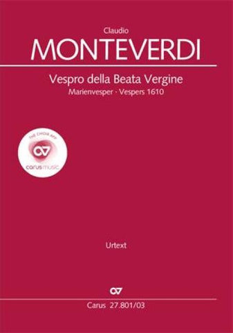 Vespro della Beata Vergine (Klavierauszug)