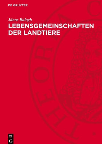 Lebensgemeinschaften der Landtiere