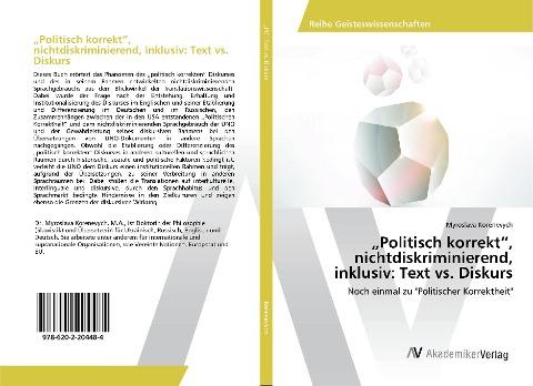 "Politisch korrekt", nichtdiskriminierend, inklusiv: Text vs. Diskurs